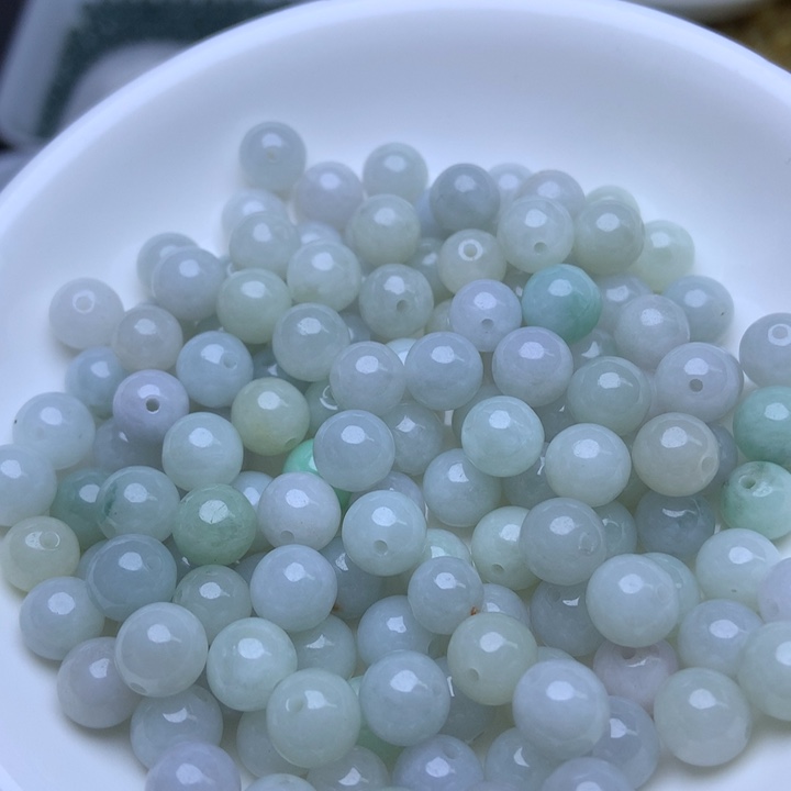 散珠翡翠卡7.6冰绿白25个