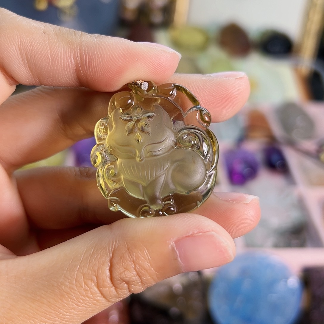 水晶颈饰未镶嵌幽*水晶