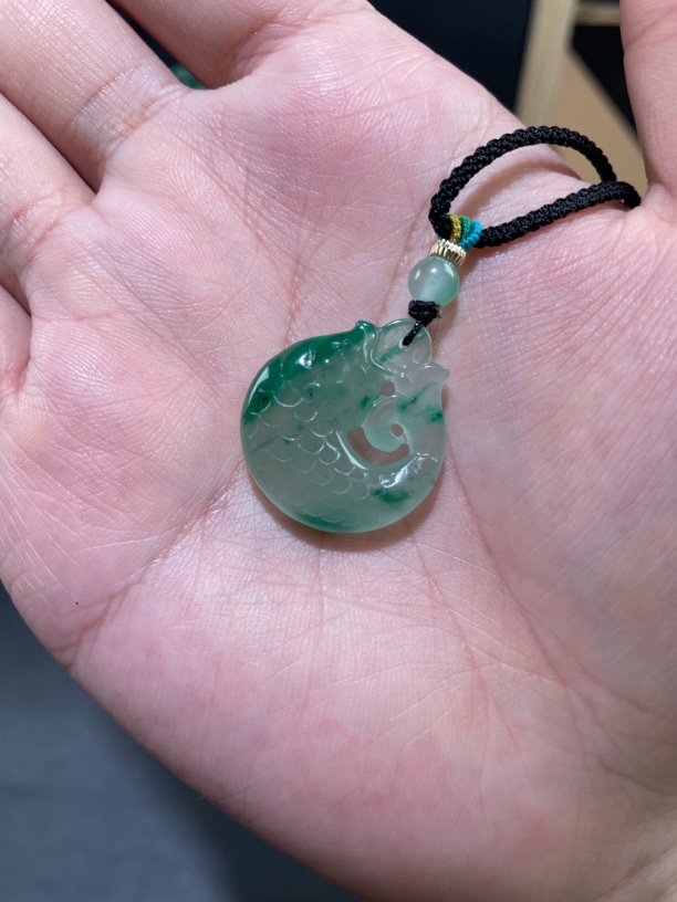 天然非洲翠吊坠 鲤鱼（多样性发其一）