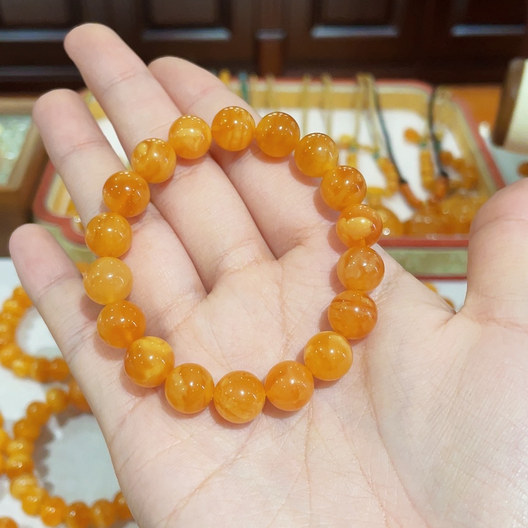 蜜蜡手链未镶嵌手串