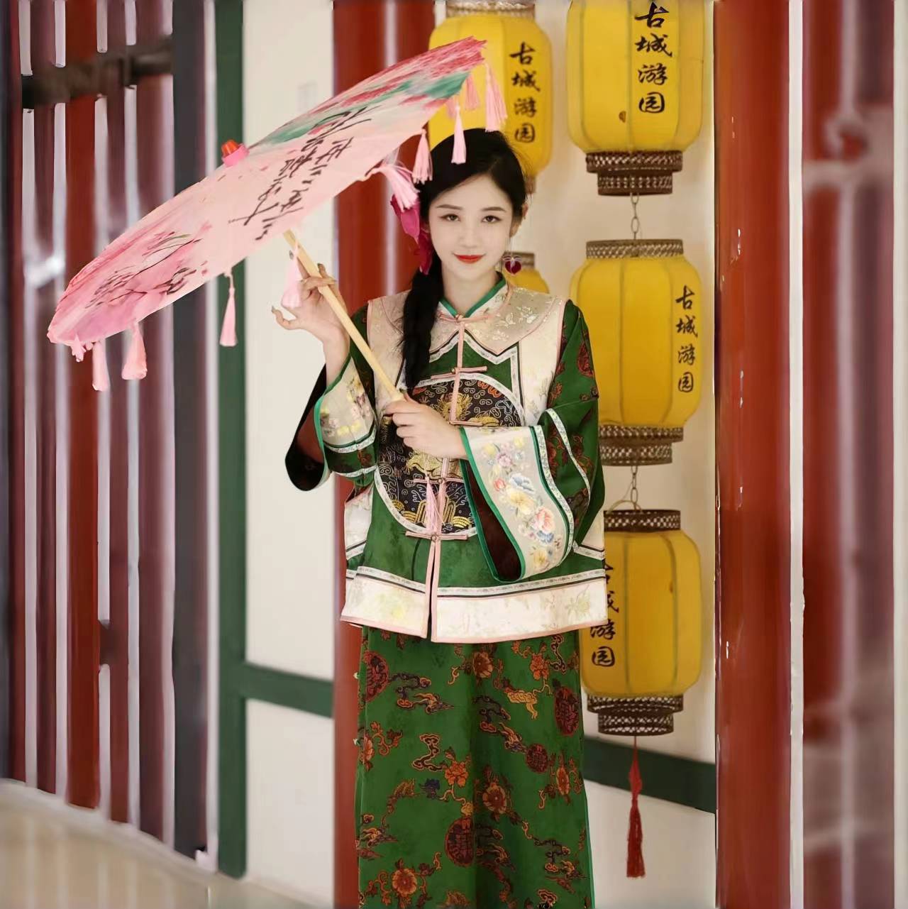 衣最芳绣十三太保香云纱中式复刻长袍