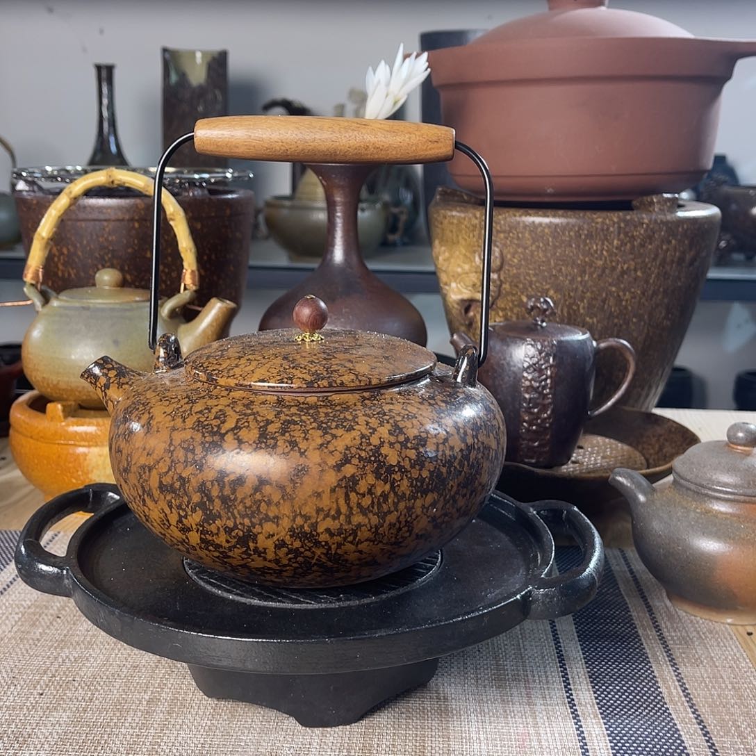 壶紫砂粗陶实用茶壶