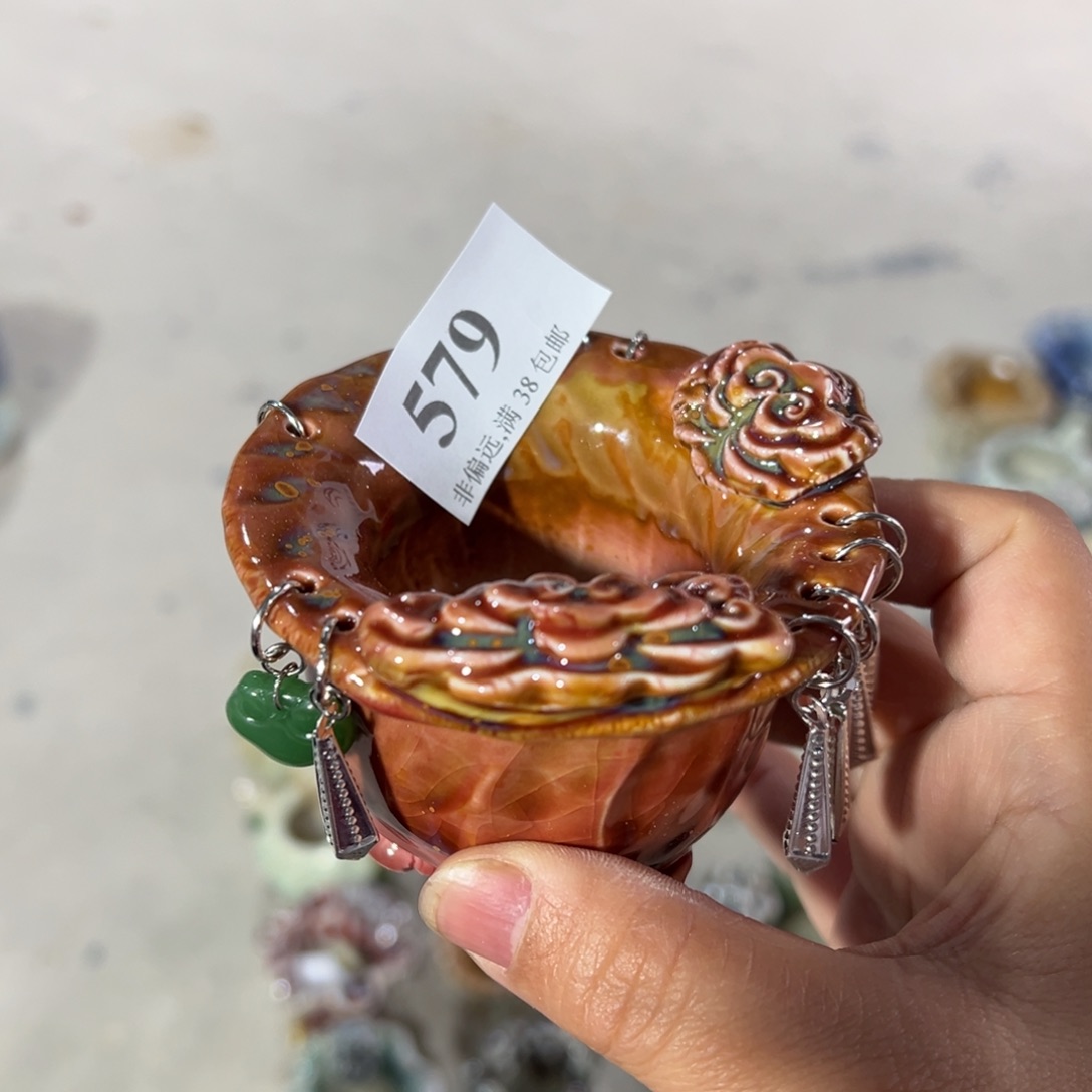 红陶景德镇手工花盆