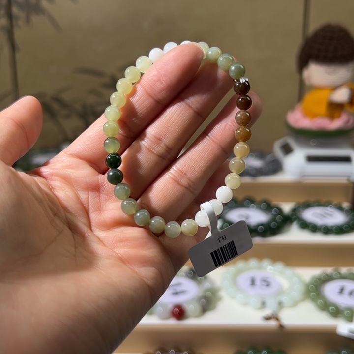 和田玉未镶嵌手串