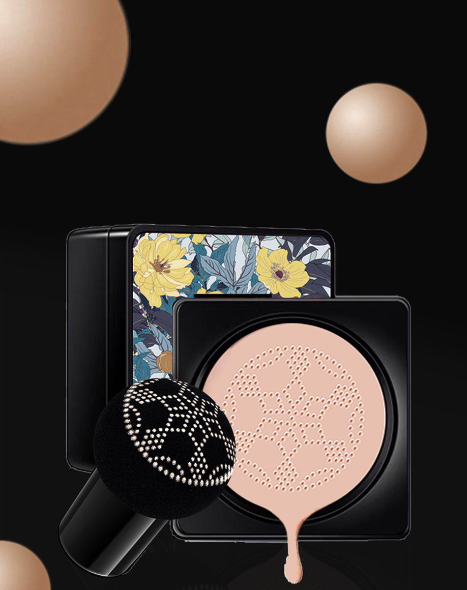 L'ANUOR蘑菇气垫植物修容霜 （自然色）