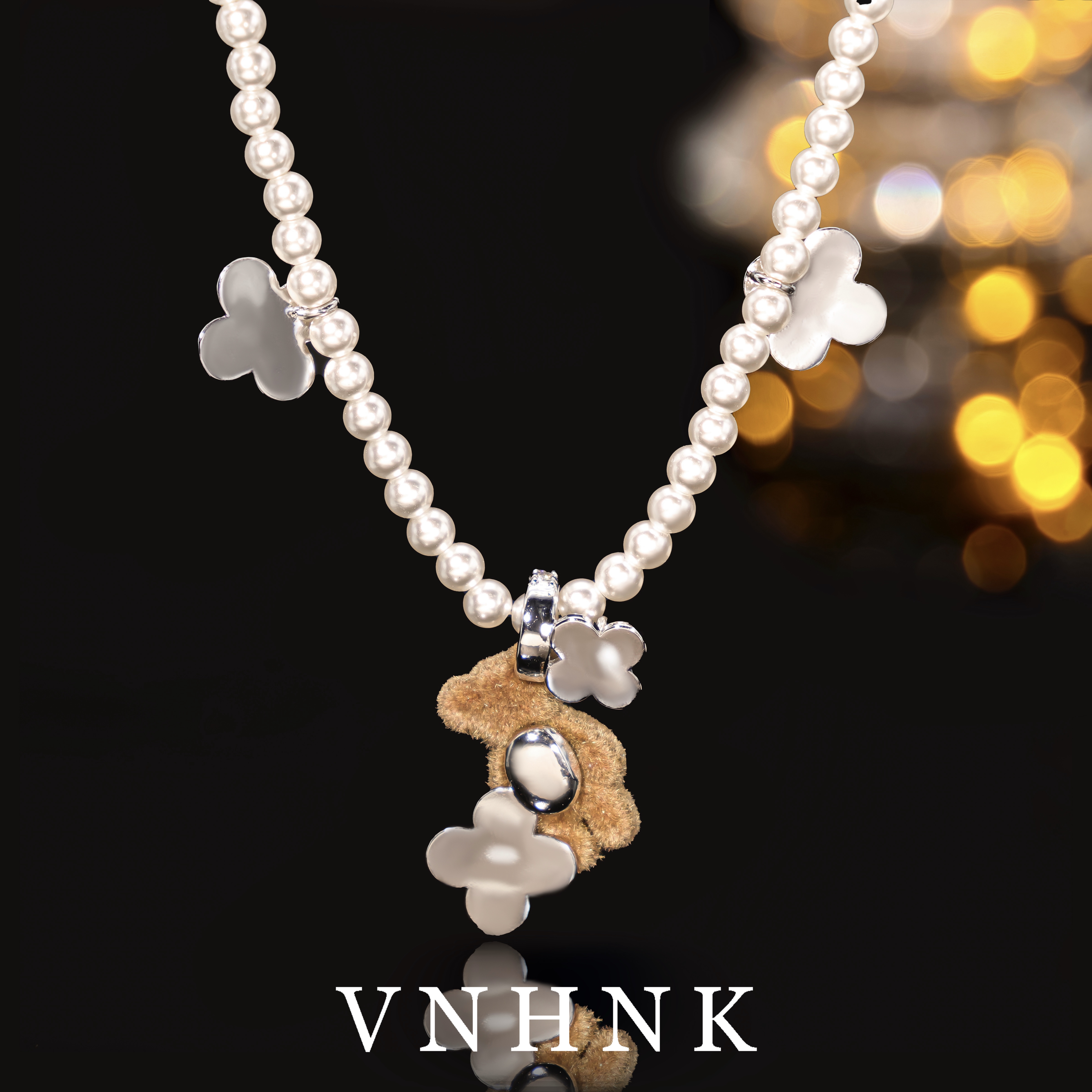 铜合金仿珍珠项链 美可儿  H476   （48CM 4MM）白色个性气质项链