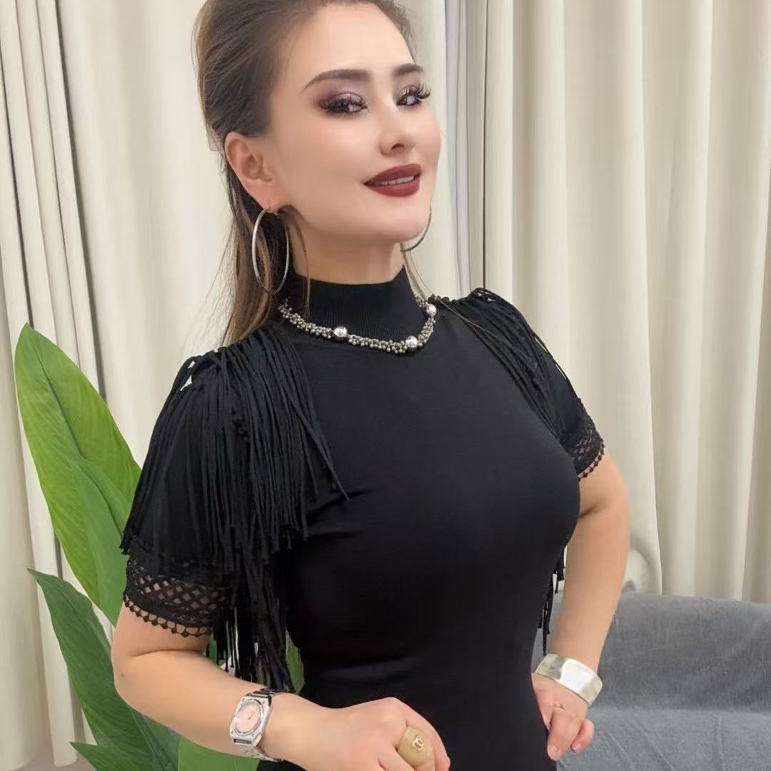 11522好看百搭女款中长款显瘦时尚连衣裙包邮