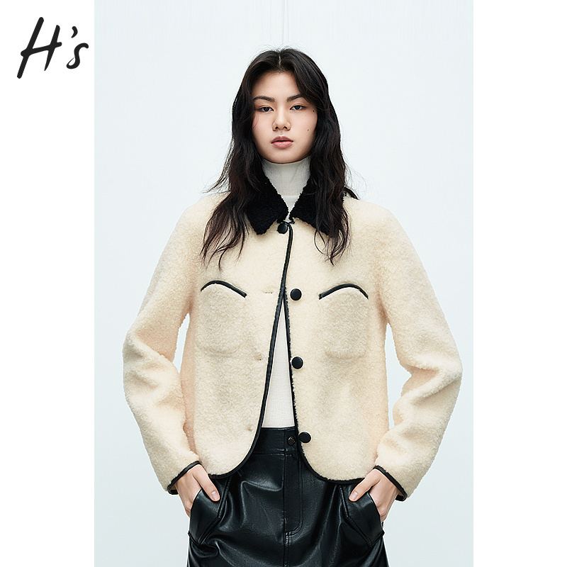 HS气质优雅小香风外套秋冬新款高级设计女装经典复古时尚上衣外套