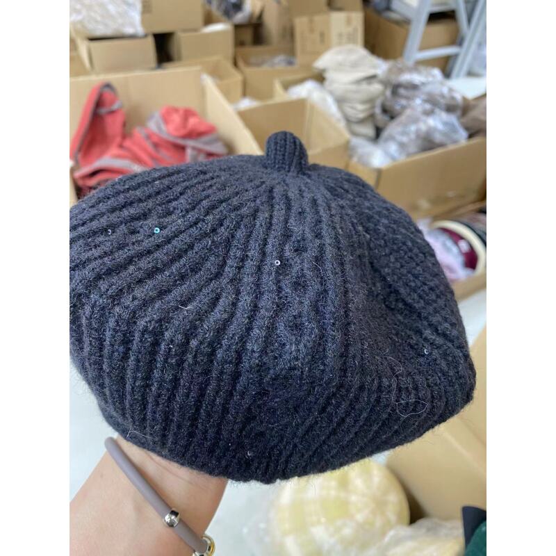 701#针织蓓蕾帽58内