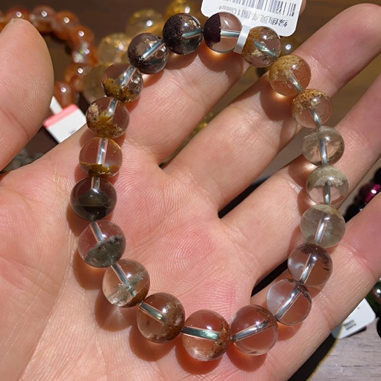 天然高品质四季幽灵水晶小众百搭单圈气质精美