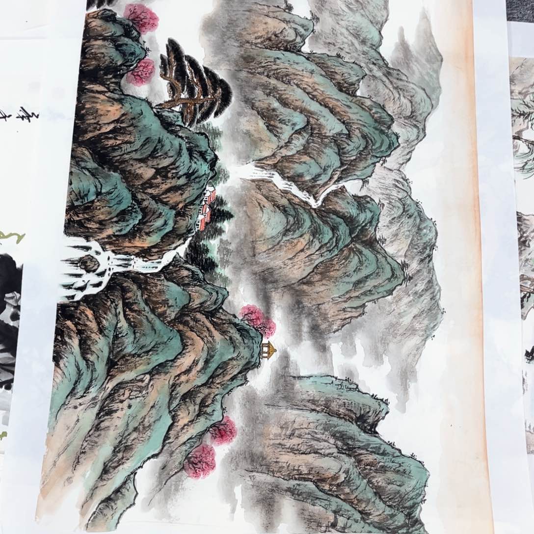 国画春**开绘画艺术作品展140,70