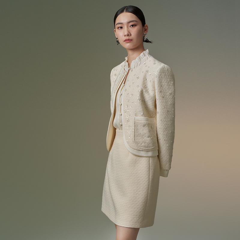 【羊羊专属】Distin Kidny/迪凯短外套小香风复古上衣DX12347T1