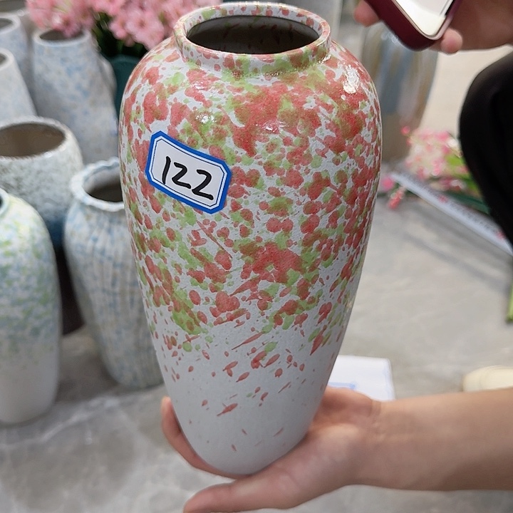 瓶?122号复古陶瓷高25厘米微瑕一个