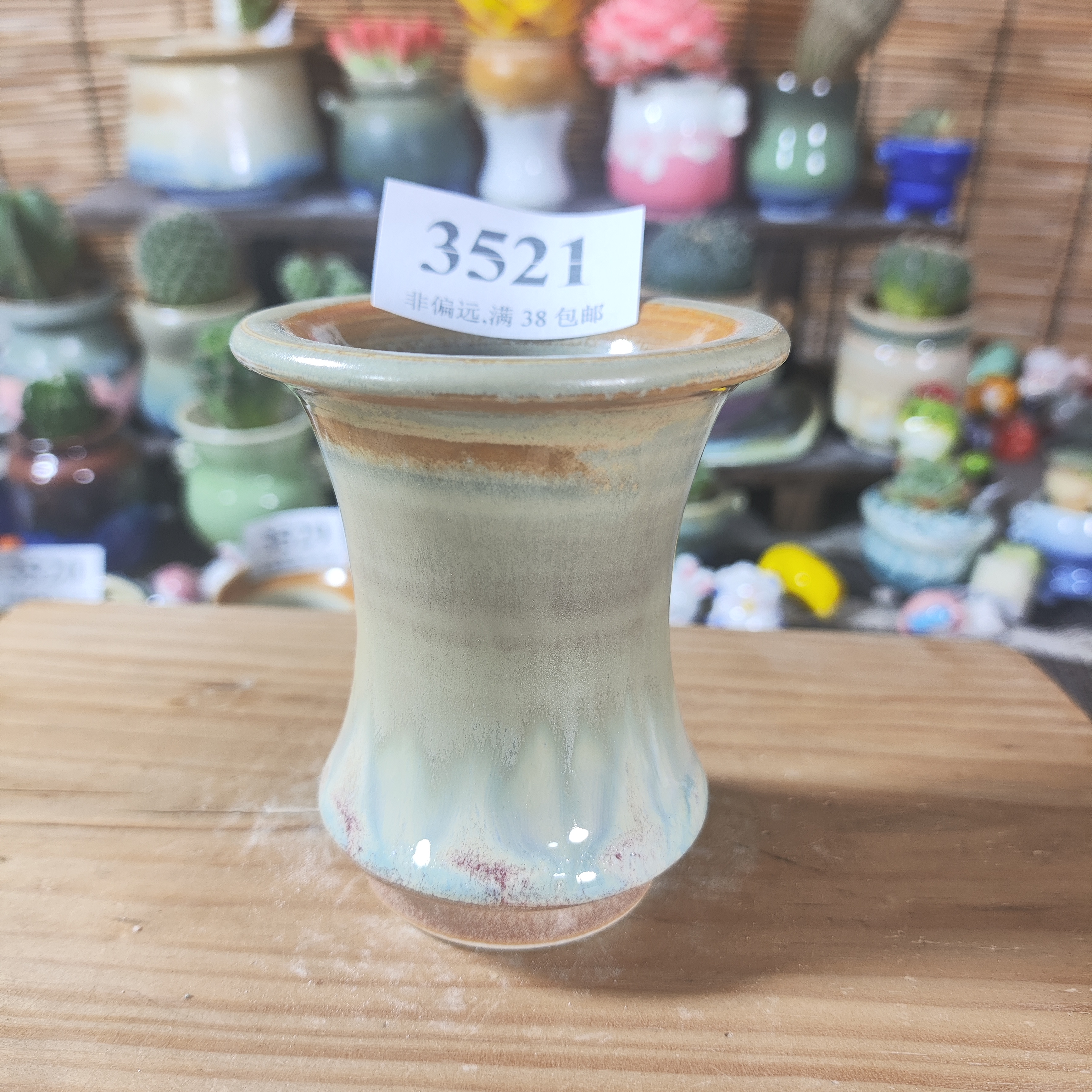 口5高7，3521手工创意多肉花盆摆件迷你多景德镇纯手工制做