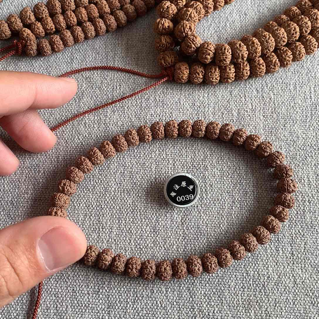 金刚菩提手串平头细纹 8mm 