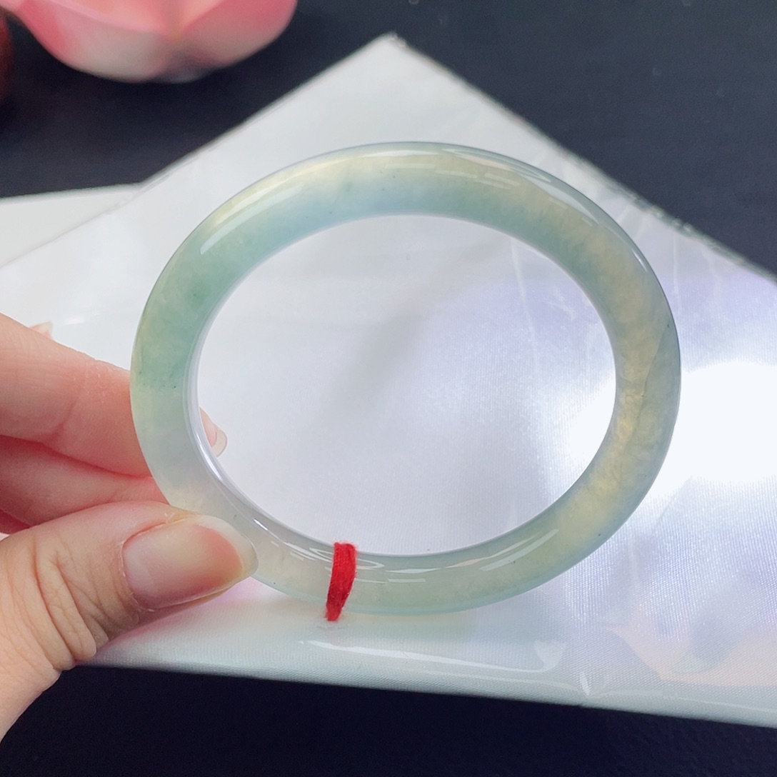 翡翠未镶嵌手镯荧光棒