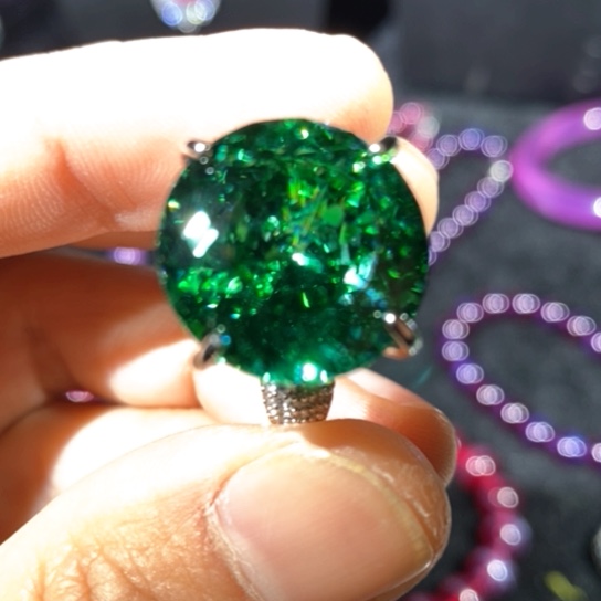 红宝石戒指银S925镶嵌