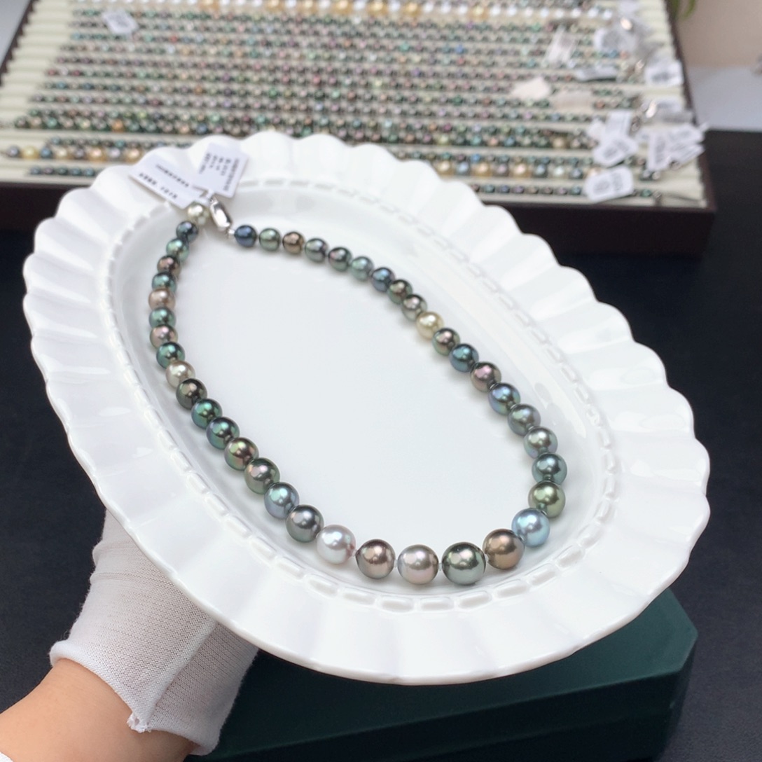 海水珍珠颈饰银S925镶嵌