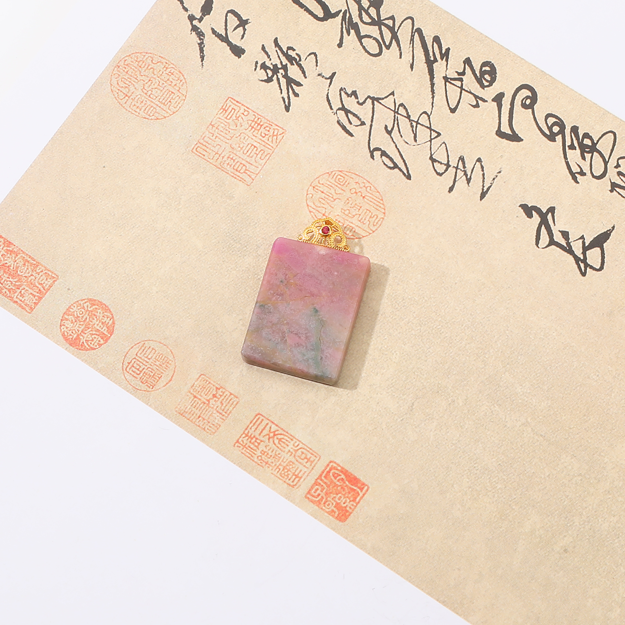 一了个卜【霁月流萤】樱花粉无事牌