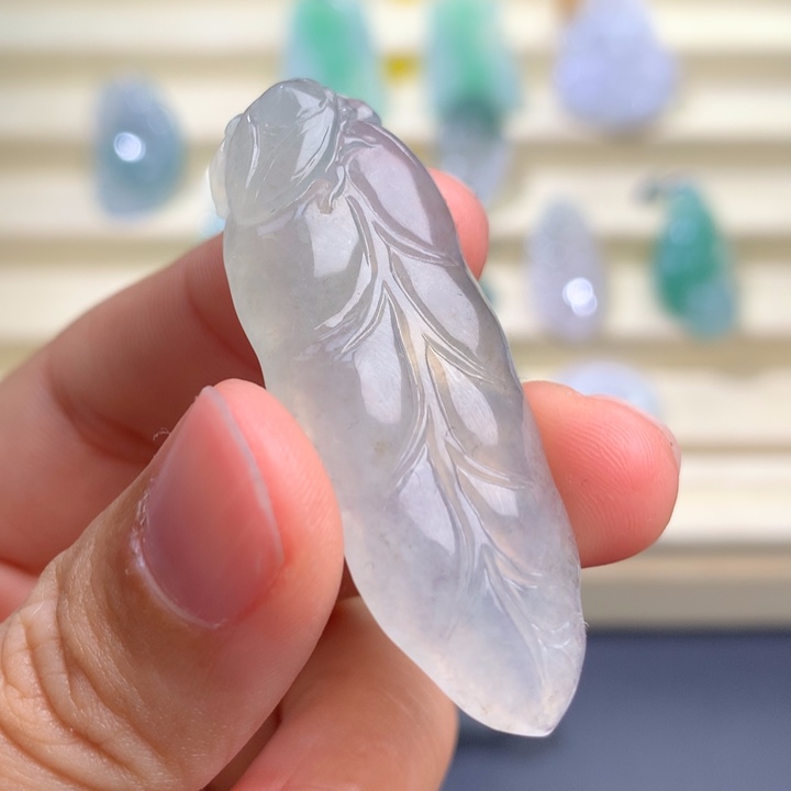 定制翡翠未镶嵌大厚叶子