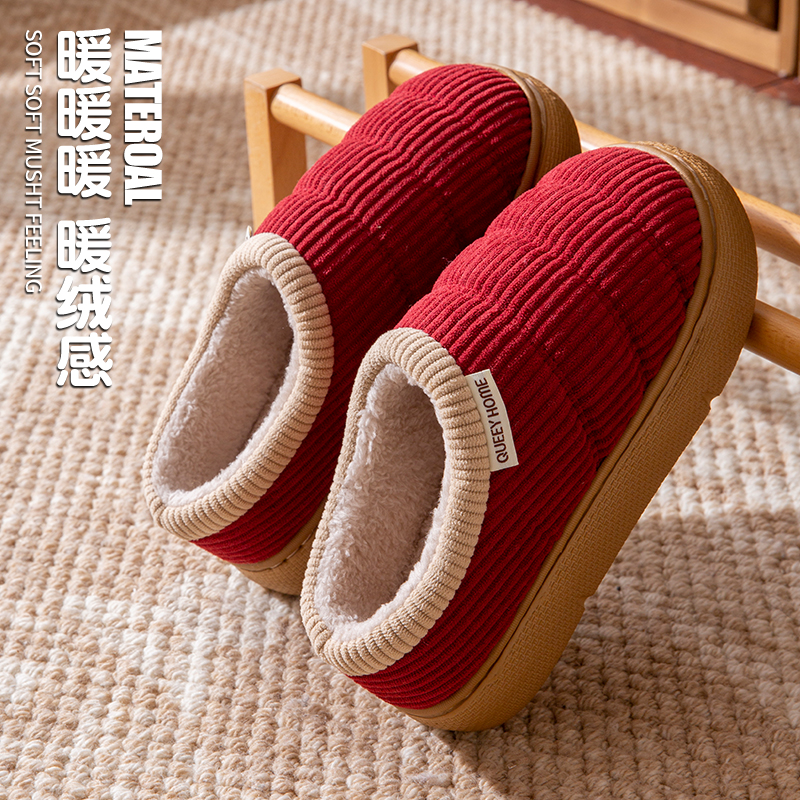 简裳棉鞋┇2025新款一脚蹬棉拖女款居家外穿保暖冬季女士加绒棉鞋