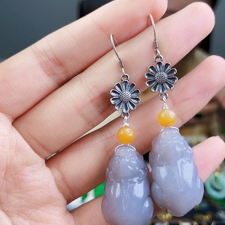 和田玉珠宝奇石银S925镶嵌