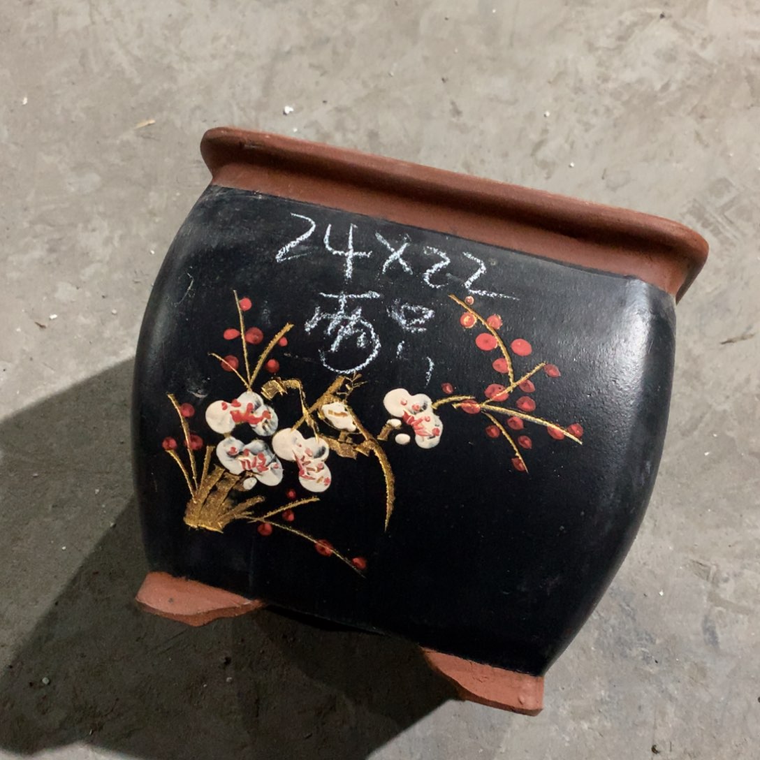 紫砂宜兴紫砂花盆，现货发