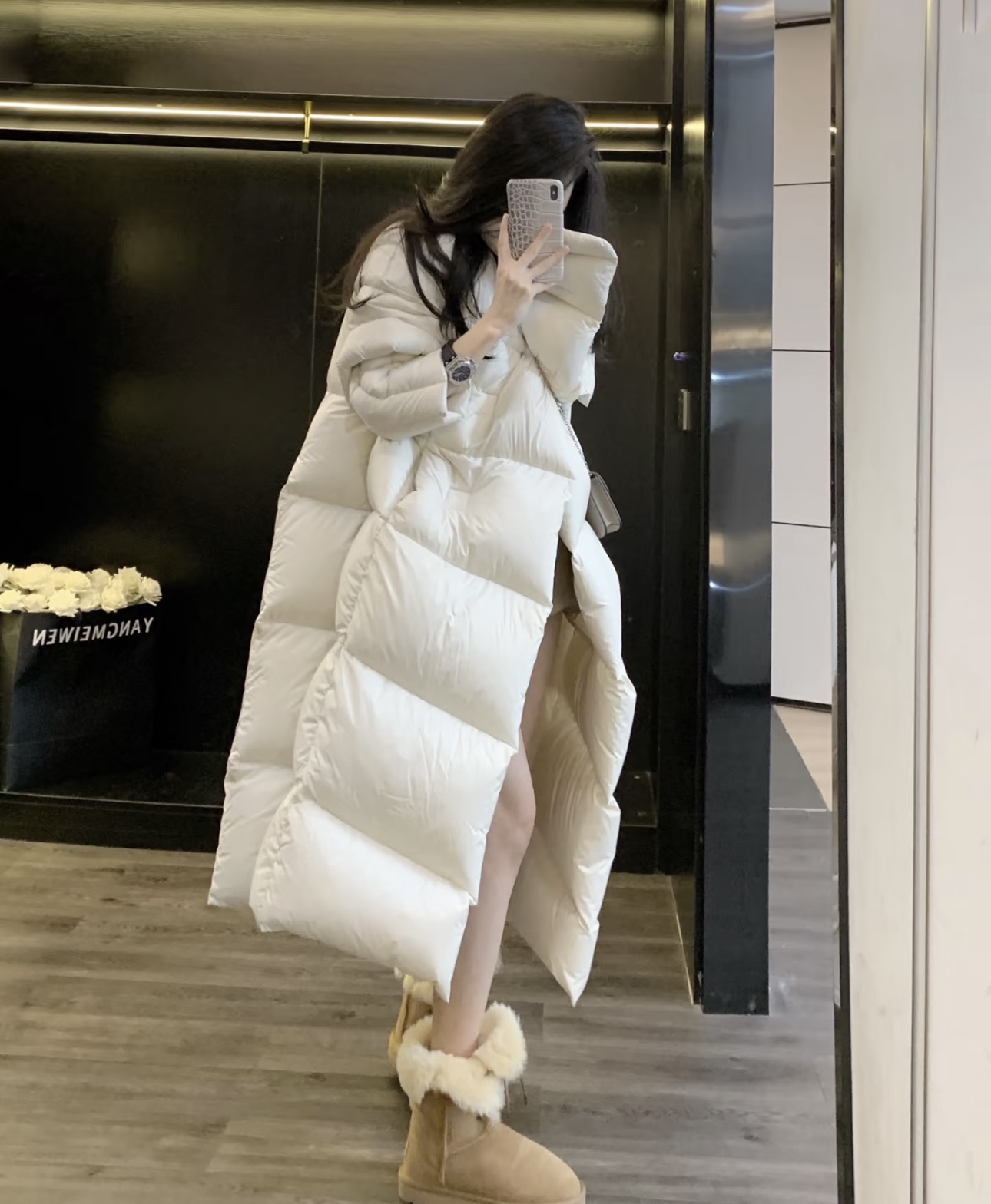 【豆苗】现货女装外套韩版黑色EEE