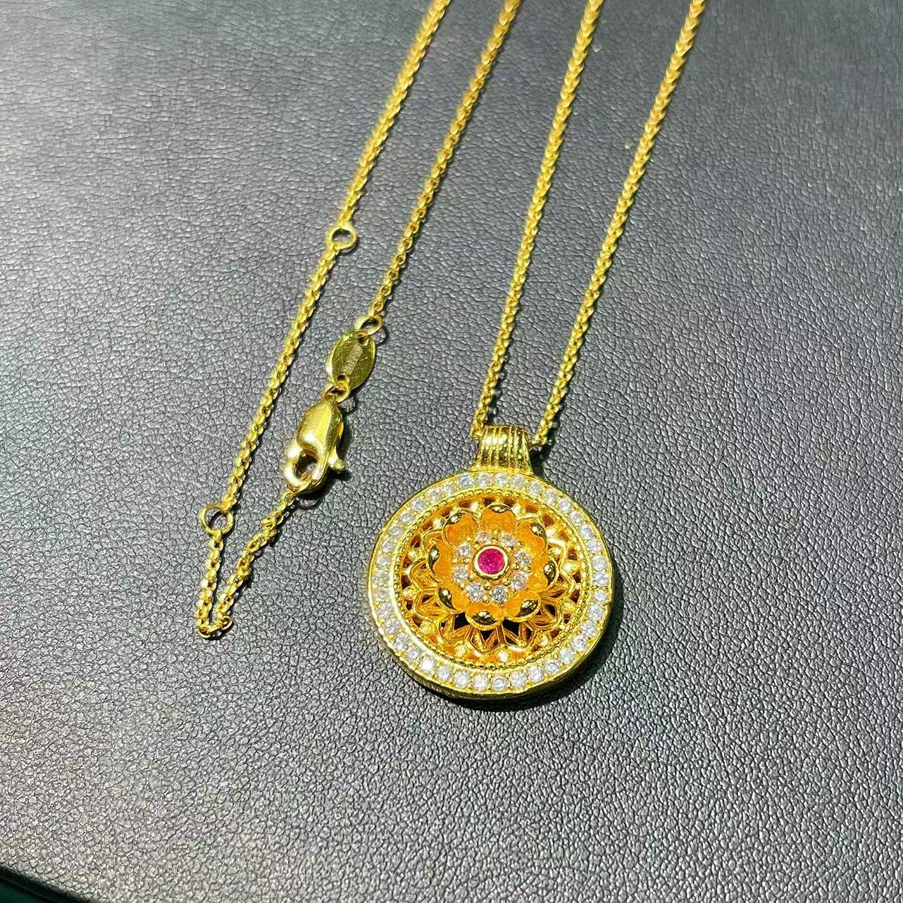 培育红宝石-中国好珍宝【164】精致款转运玫瑰吊坠【赠链子】