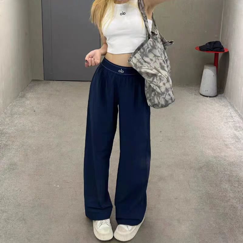 清仓alo新款运动速干长裤女宽松直筒阔腿裤休闲百搭高级感瑜伽裤
