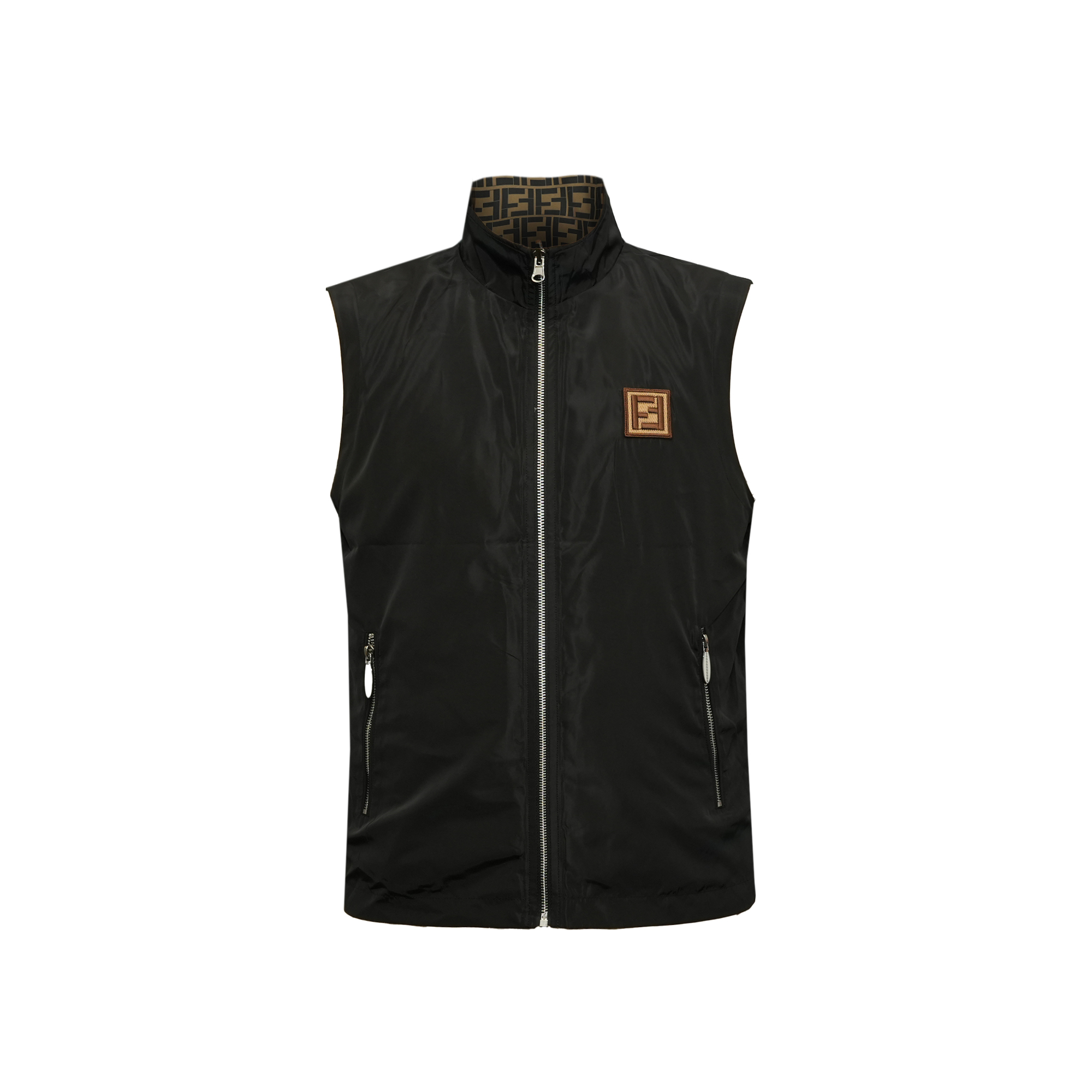 朗尼芬迪秋季新款设计感双面穿印花外搭马甲7337450147