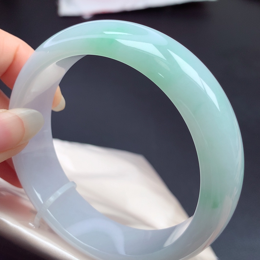 翡翠未镶嵌手镯59.6圈口