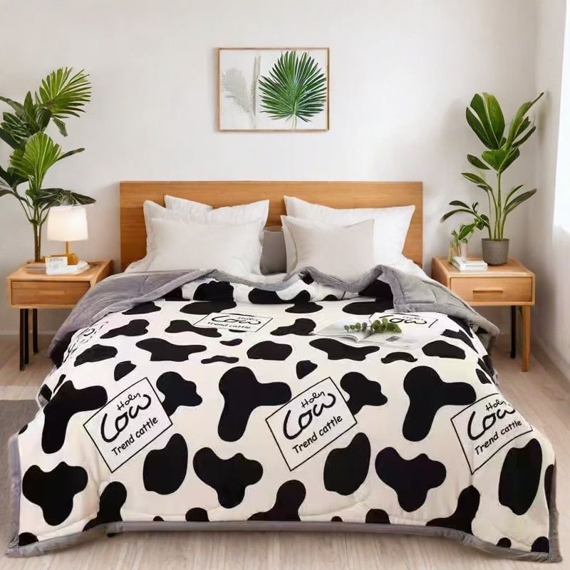 【免费试睡30天】秋冬新款牛奶绒被印花被牛奶绒柔软亲肤双人被