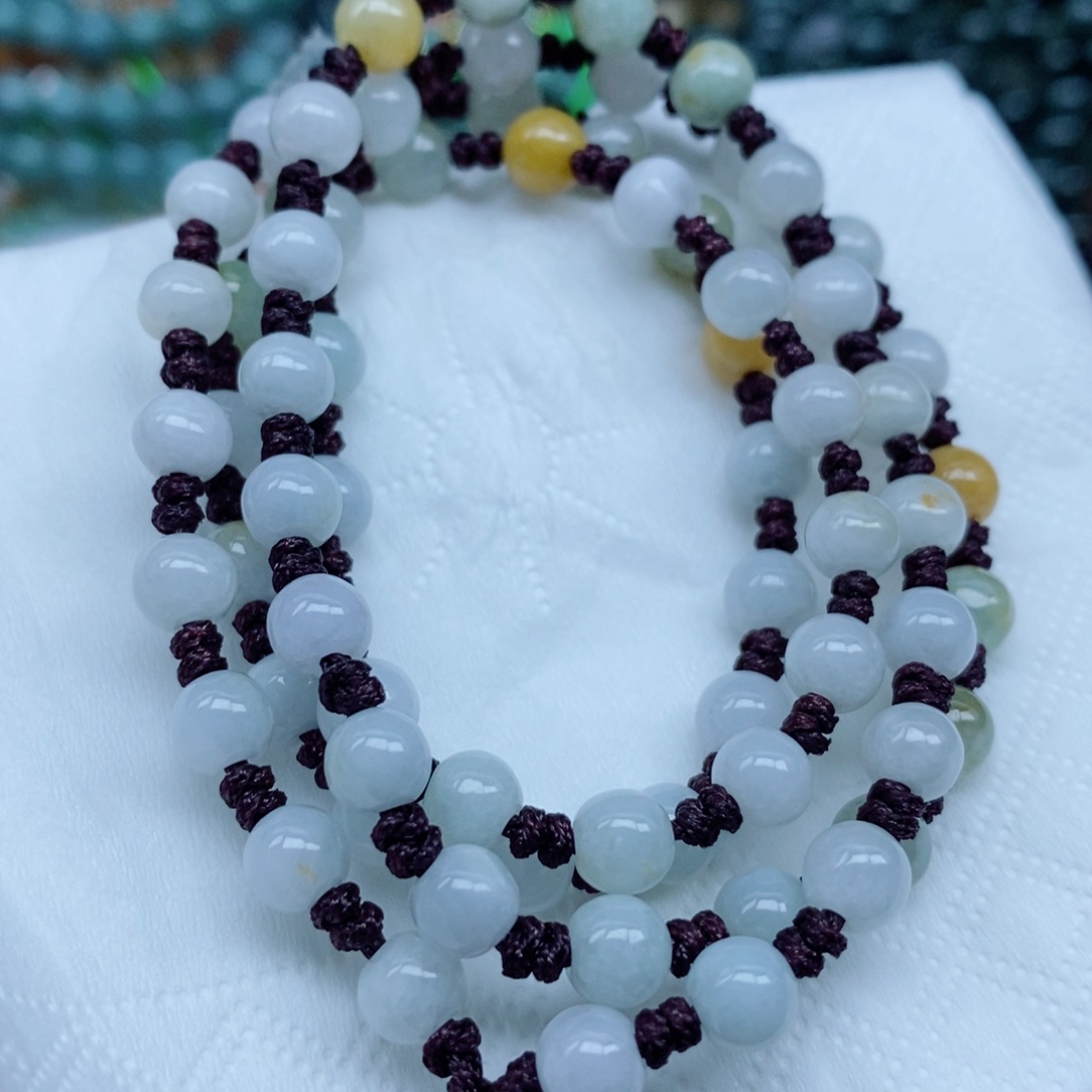 翡翠未镶嵌颈饰翡翠珠子