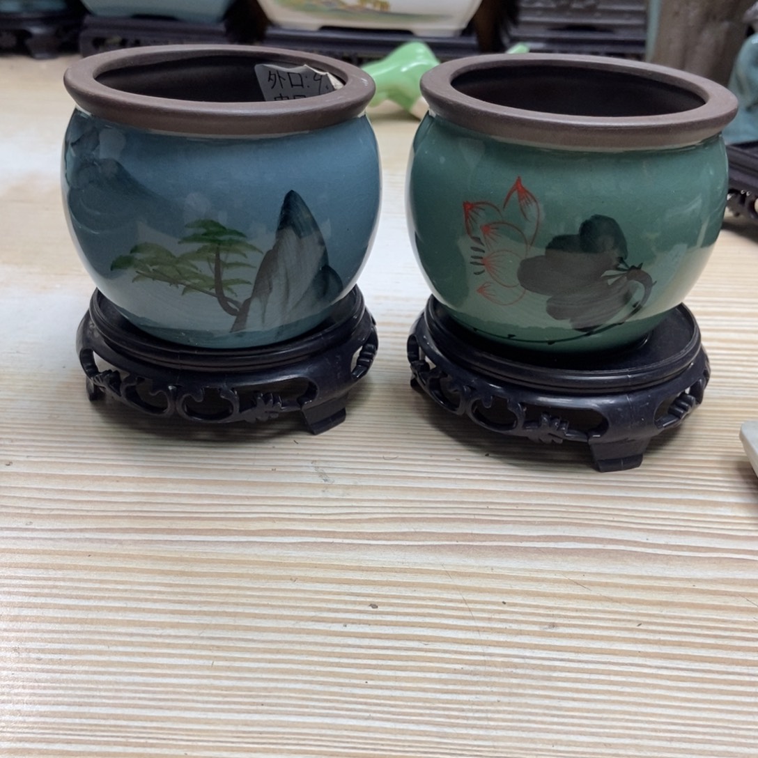 瓷片陶瓷花盆陶瓷艺术