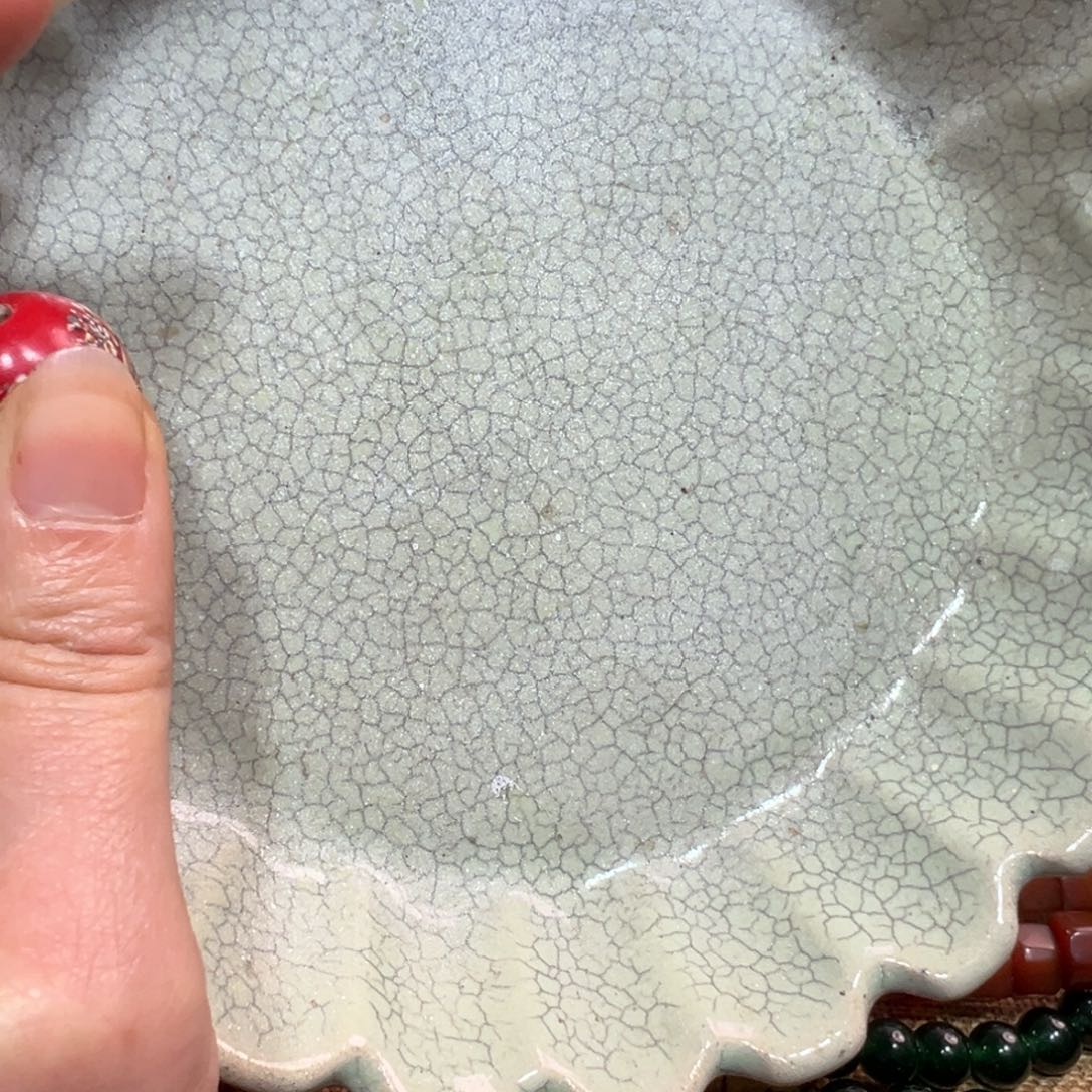 摆件涛**旧陶瓷制品手，手工制作