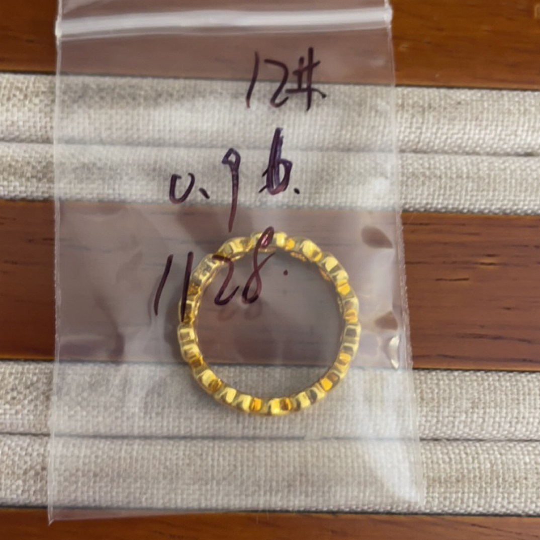 克重0.96 12号 爱心戒指 足金999