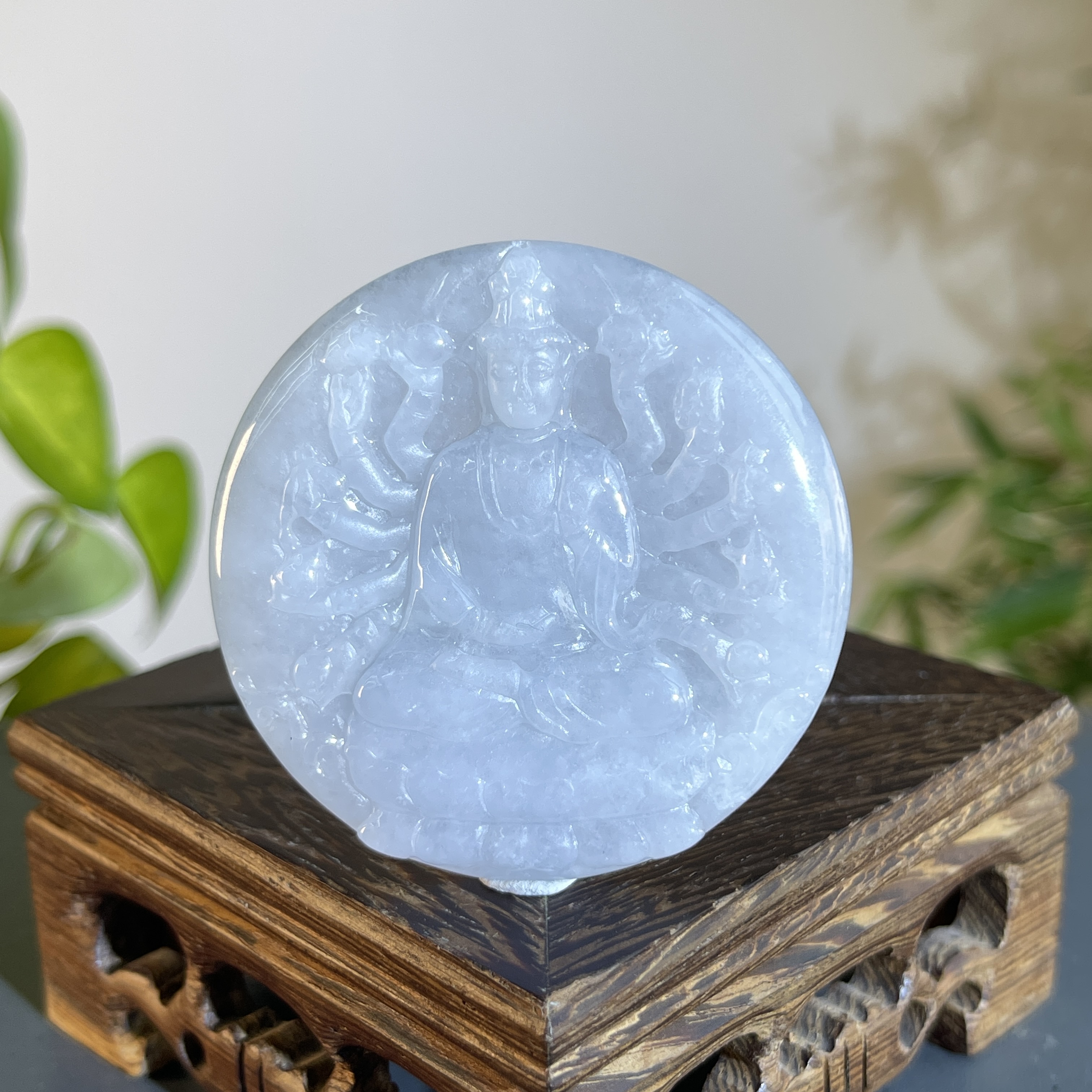 JTA23-246  天然缅甸A货翡翠  千手观音