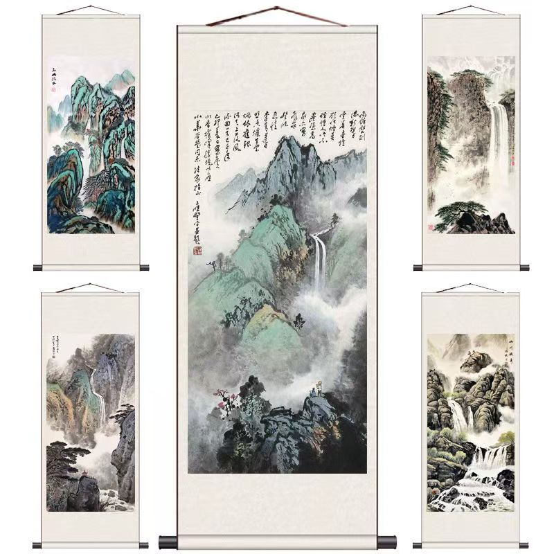 【硕】国画筒子画封藏画微喷装饰画