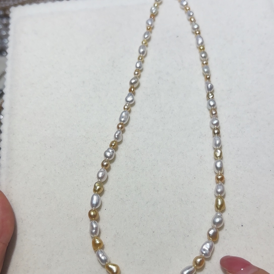 海水珍珠颈饰银S925镶嵌