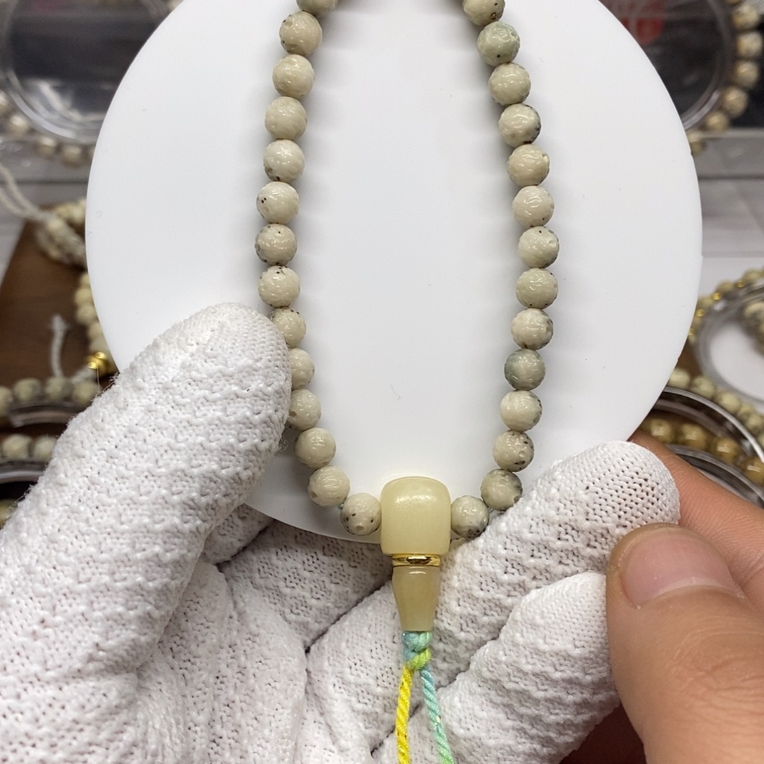 星月菩提吊坠7圆龙蛋雕刻