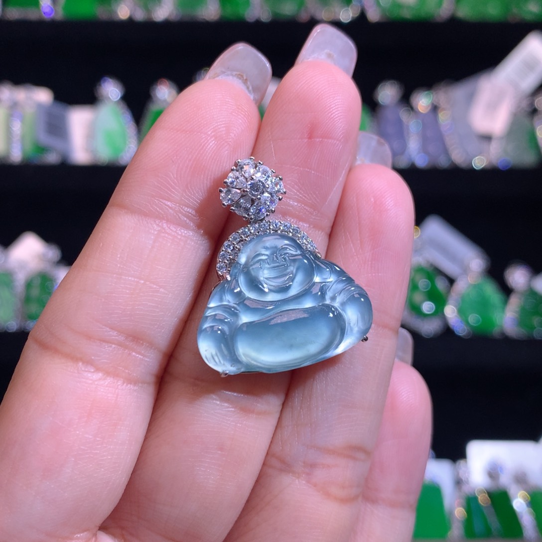 【闪购商品】颈饰银S925镶嵌翡翠