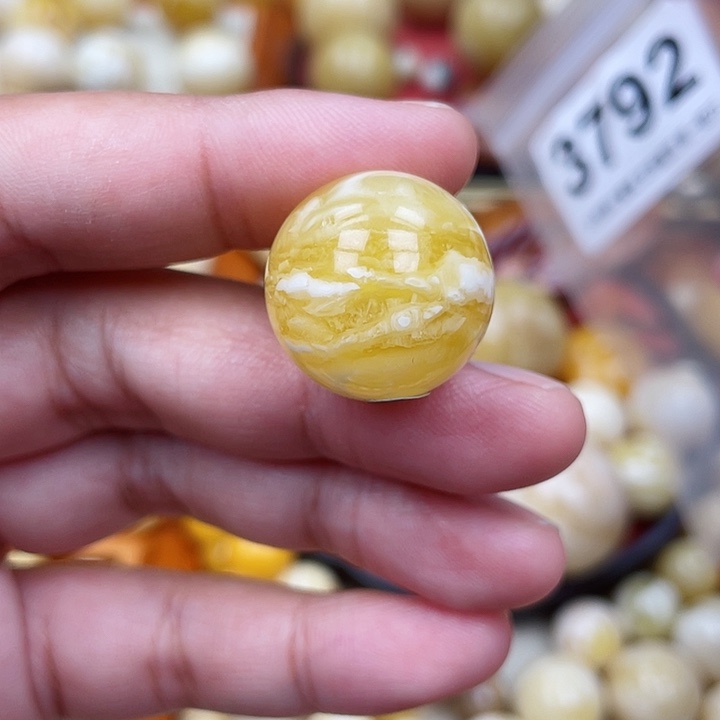 蜜蜡未镶嵌珠宝奇石沙眼20.7虎皮