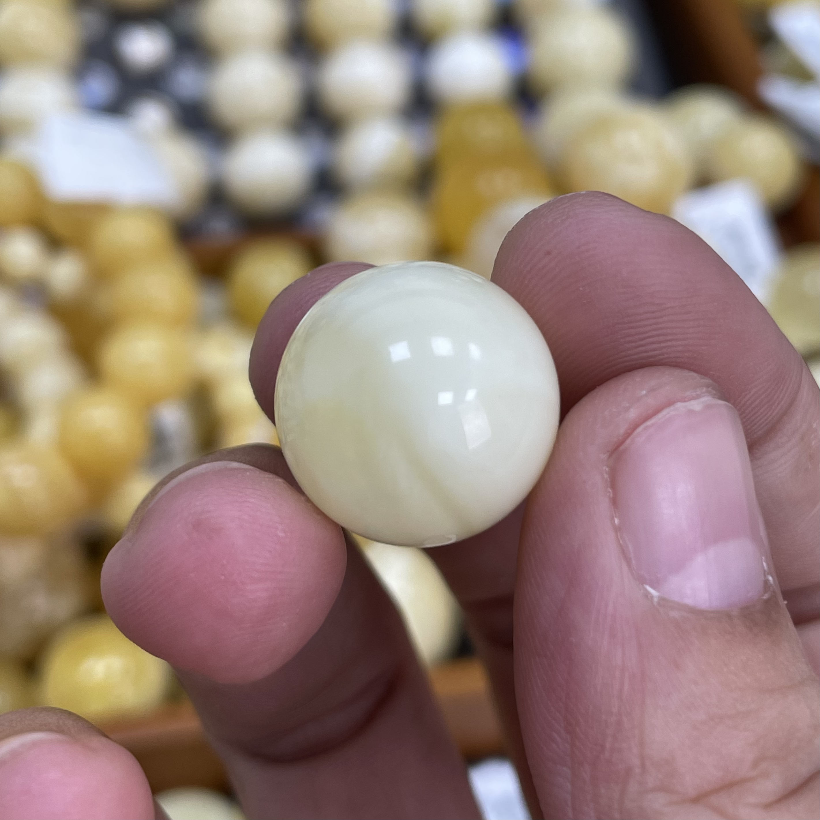 魔梵珠宝｜17mm天然蜜蜡 白花福利款
