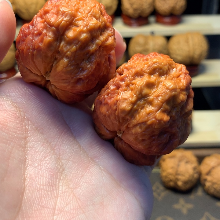 泗***三文玩核桃把件46臻龙