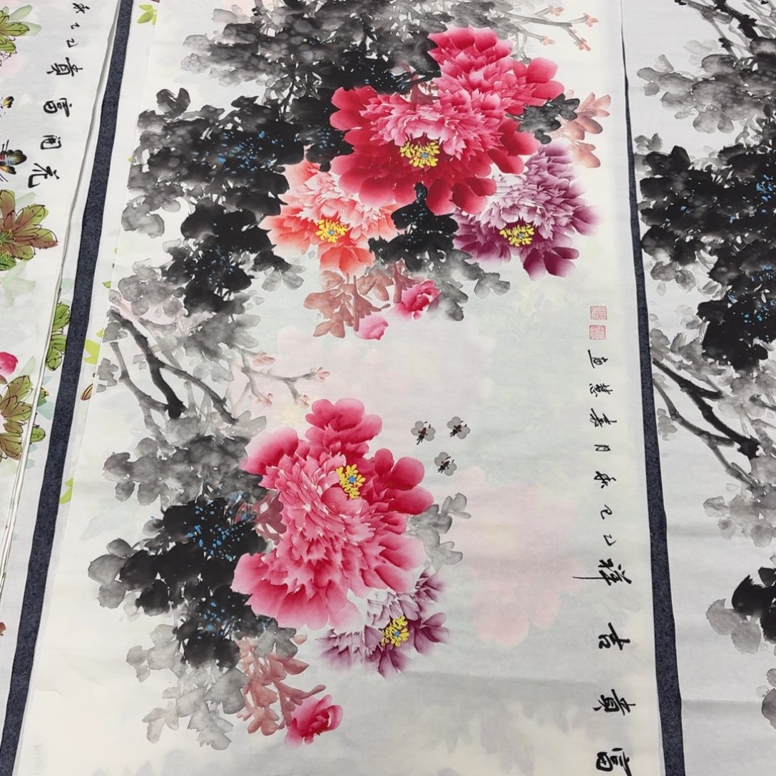 止***观国画140×70精品手绘画画画