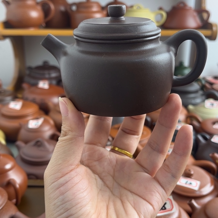 茶壶紫砂150cc紫泥半手