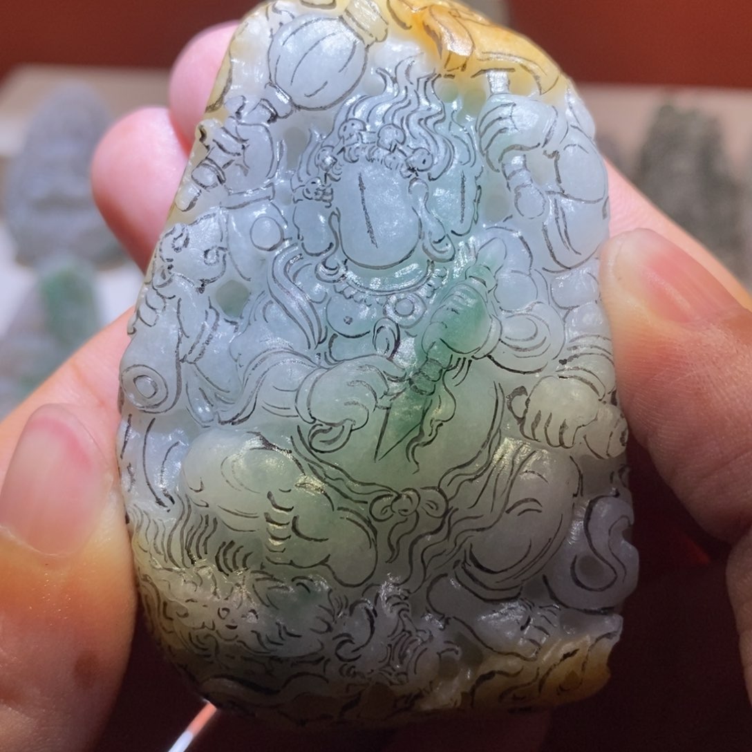未镶嵌定制翡翠柠***人定制