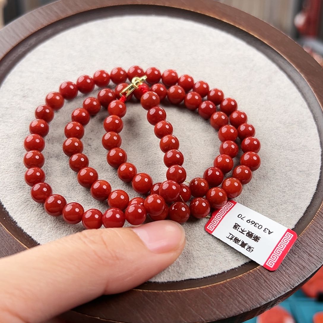 南红玛瑙手串未镶嵌