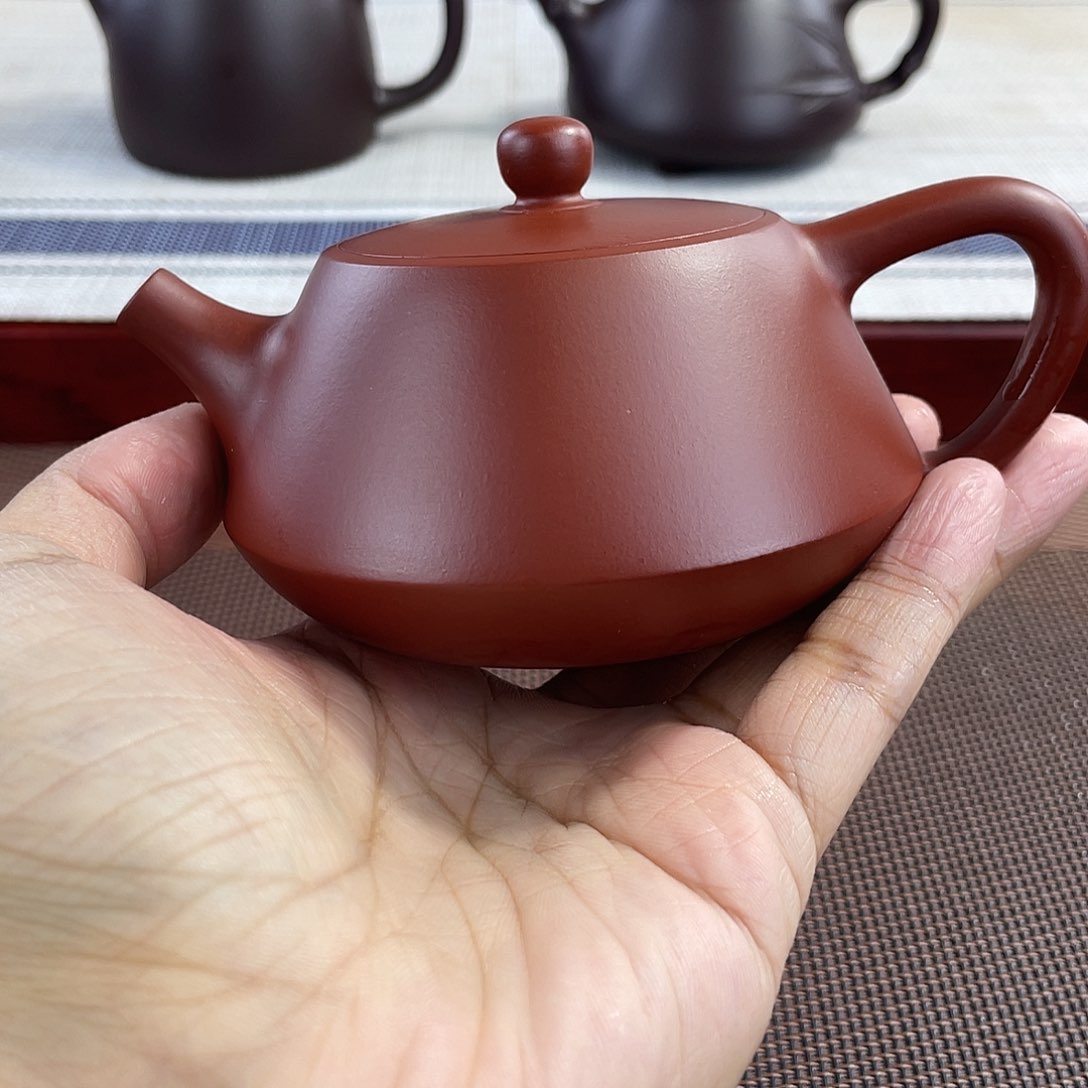 朱泥壶原矿朱泥石瓢器型